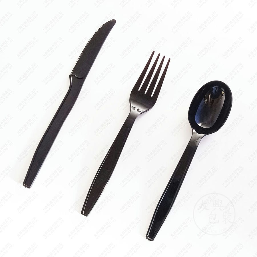 美式黑色刀叉湯匙