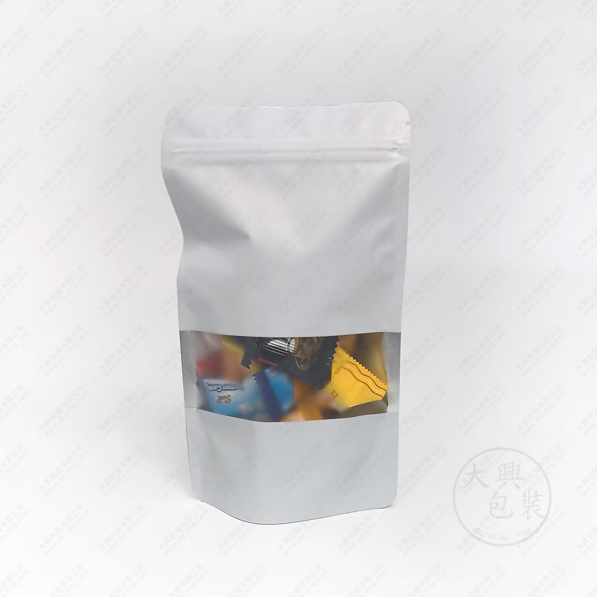 白色鍍鋁開窗夾鏈立袋