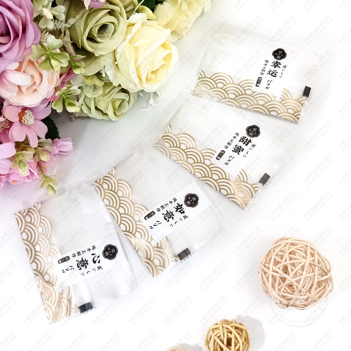 日文精繳手工製作(4合1)餅乾袋