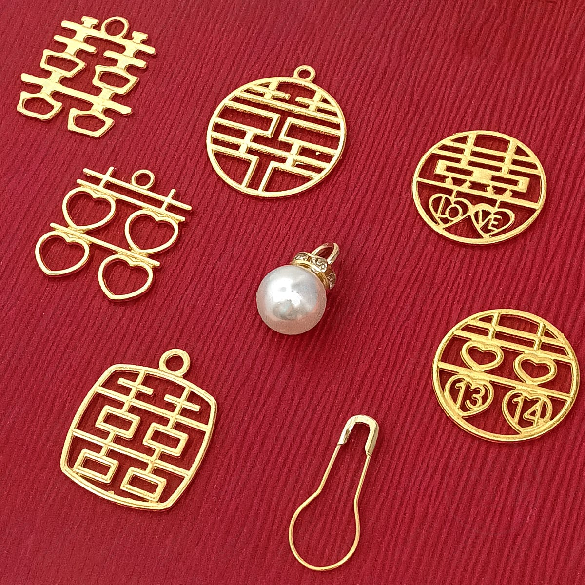 囍字掛飾別針-全系列