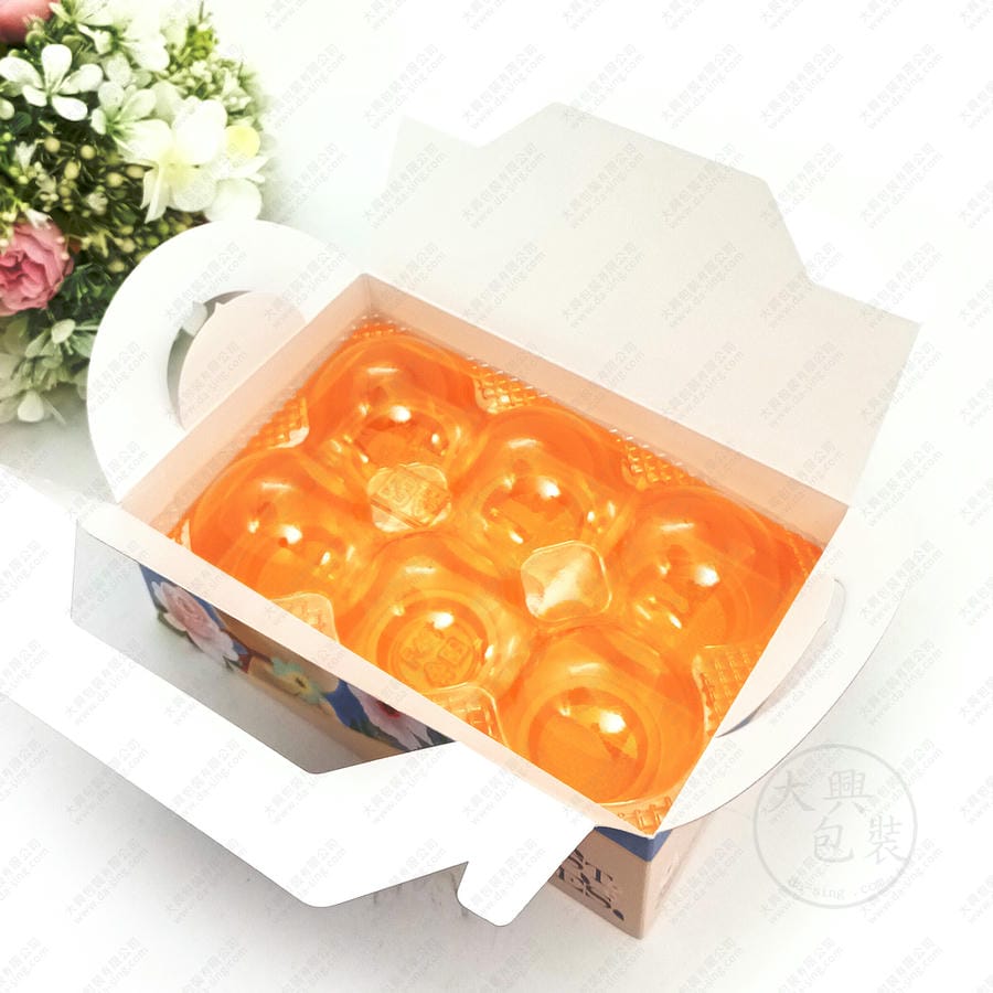 花間6入手提提盒含6粒蛋黃酥內襯