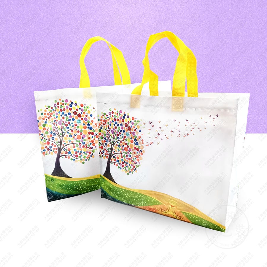 智慧樹覆膜不織布手提袋