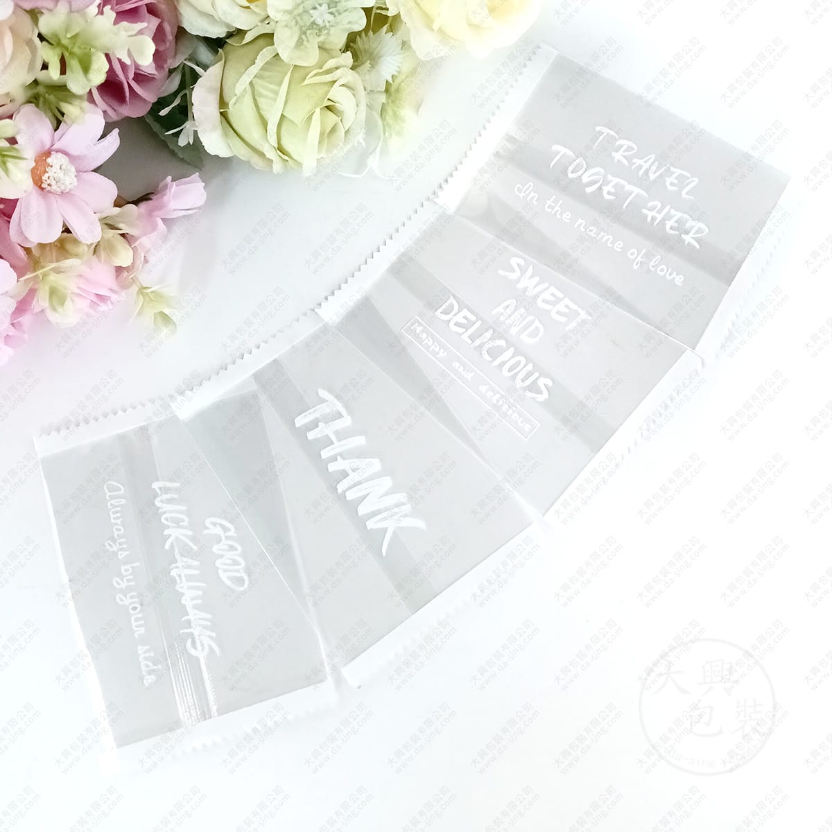 透明印英文(4合1)餅乾袋