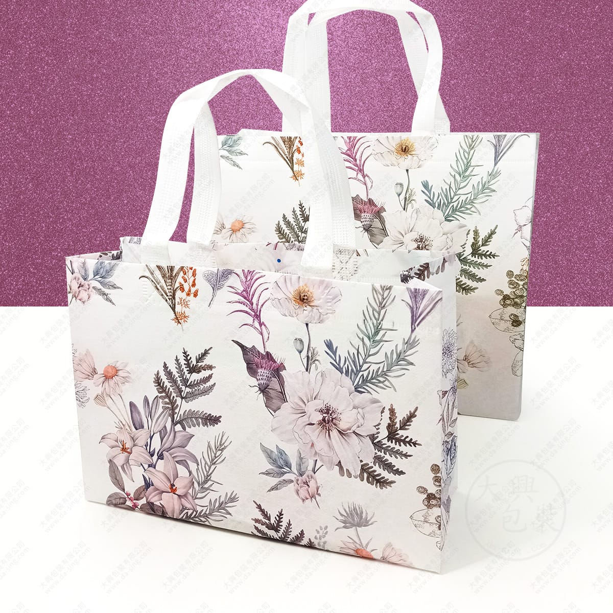 植感花園手提袋(花海不織布手提袋)植物風設計