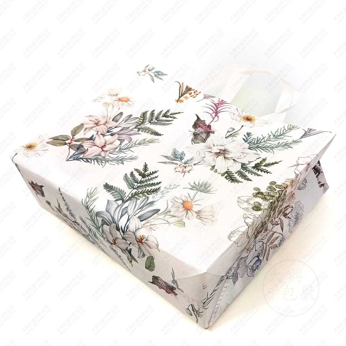 植感花園手提袋(花海不織布手提袋)-底部展示