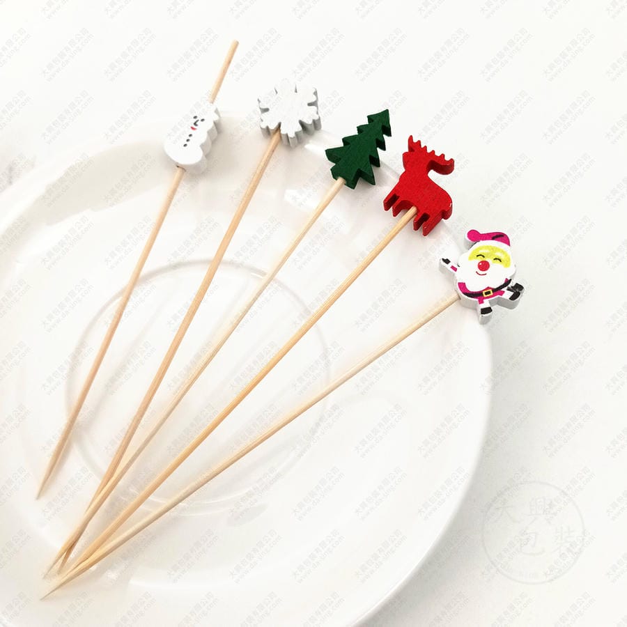 聖誕節創意水果叉