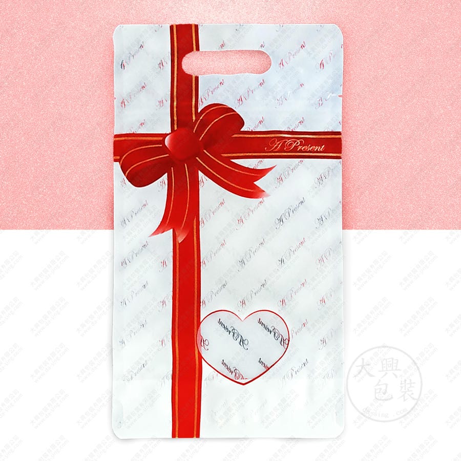 DS-812 蝴蝶結手提夾鏈立袋