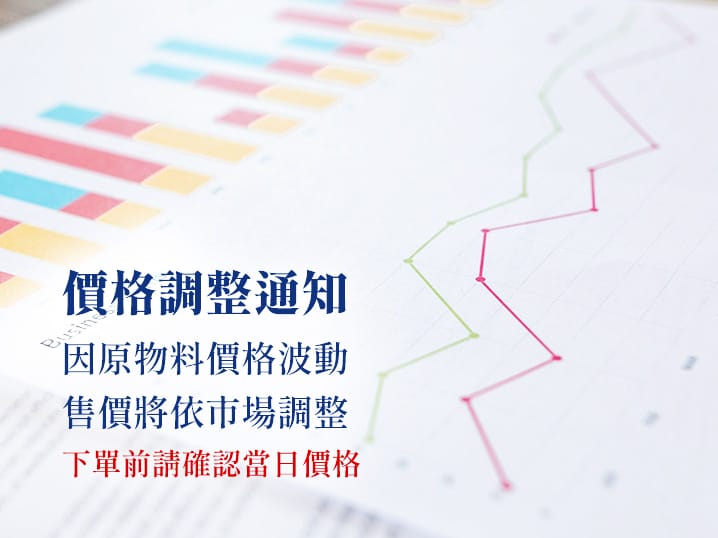 價格調整通知